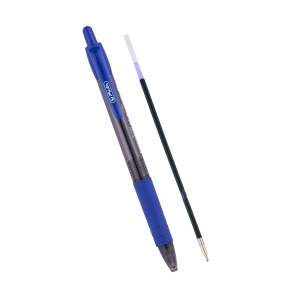 Pix cu gel Smoothy, 0,7 mm, albastru, set 24 - Img 5