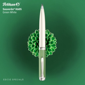 Pix Editie Speciala Green White Souverän® K605, accesorii placate argint