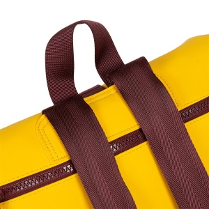 Rucsac Mart-Los Angeles Rolltop Mini, culoare galben - Img 6