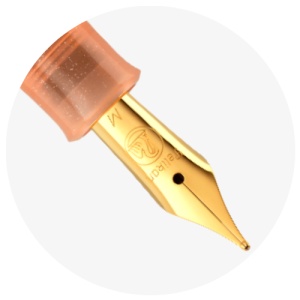 Stilou Editie Speciala Apricot Achat Classic M200, penita F + calimara Edelstein cadou - Img 4