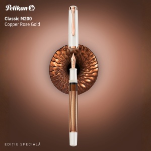 Stilou Editie Speciala Copper Rose Gold Classic M200, penita M placata aur roz