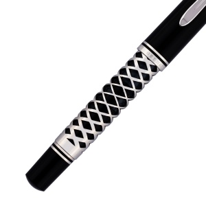 Stilou Editie Speciala Metal Sleeve Souverän® M805, penita M aur 18k, manson argint prelucrat cu laser - Img 8