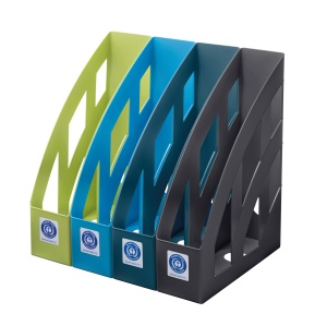 Suport dosare A4 plastic, azuriu, Blue Angel - Img 2