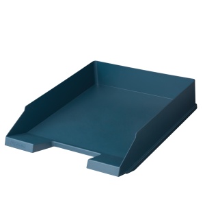Tavita corespondenta A4-C4, plastic reciclat, albastru petrol, Blue Angel - Img 1