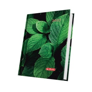 Agenda datata 2027, format A5, 352 pagini, motiv Green