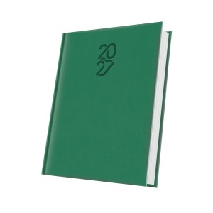 Agenda datata Tucson 2027, format A5, 352 pagini, culoare verde smarald