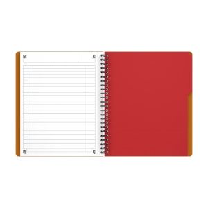 Agenda organizator Oxford International Active Book, A5+ 80 file, hartie Optik 90g/mp, spira dubla, scribzee, dictando, culoare portocaliu - Img 5