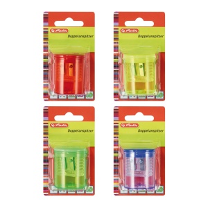 Ascutitoare dubla, cu container, plastic - Img 1