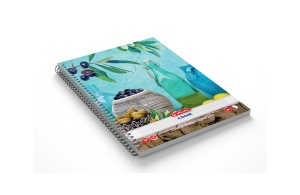 Caiet A5 cu spira, 100 file, dictando, motiv Enjoy Life - Img 5