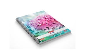Caiet A5 cu spira, 100 file, dictando, motiv Enjoy Life - Img 2