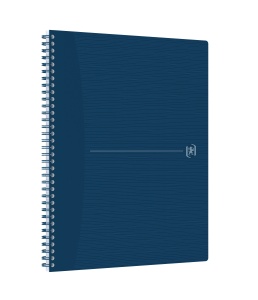 Caiet Oxford Origins, A4+ 70 file, hartie Optik 90g/mp, spira dubla, scribzee, patratele, culoare albastru inchis - Img 2