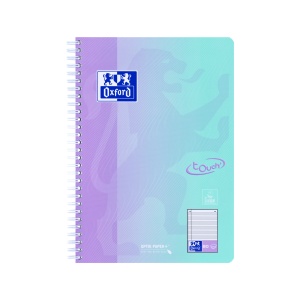Caiet Oxford Touch Pastel Duo B5 80 file, hartie Optik 90g/mp, scribzee, dictando, mix culori - Img 9