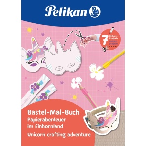 Carte pentru activitati creative cu decupaje, motiv Unicorni, A4 32 file - Img 1