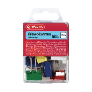 Clips metalic 19mm, set 10