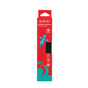 Creion grafit HB patrat, mina 2.2 mm, set 12