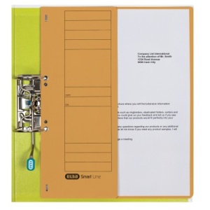 Dosar cu capse Elba Smart Eyelet A4 1/2, capacitate 200 coli, culoare galben - Img 2