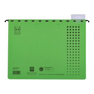 Dosar suspendat cu sina Elba A4, carton 240g/mp, capacitate 200 file, culoare verde - Img 4
