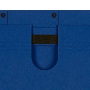Dosar suspendat cu sina Elba A4, carton 240g/mp, capacitate 200 file, culoare albastru inchis - Img 5