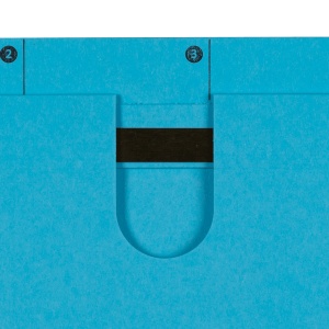 Dosar suspendat cu sina Elba A4, carton 240g/mp, capacitate 200 file, culoare albastru - Img 7