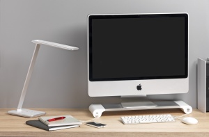 Lampa Unilux LED Jazz pentru birou, comutator tactil, iluminare inteligenta cu senzor, port USB, culoare gri - Img 5