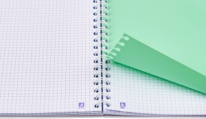 Oxford Project Book, A4 80 file, hartie Optik 90g/mp, spira dubla, scribzee, patratele, gradient classic mix culori - Img 9