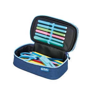 Penar tip etui beatBox, culoare albastru/turcoaz - Img 3