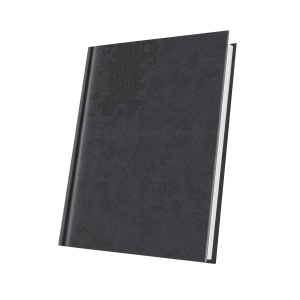 Agenda nedatata Marmora, format A5, 224 pagini, culoare gri inchis