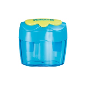 Ascutitoare plastic dubla cu container, diverse culori, blister - Img 8