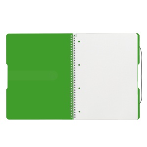 Caiet A4 EOTG cu spira, 80 file, patratele, verde - Img 2