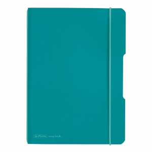 Caiet my.book flex A5, 40 file, patratele, turcoaz