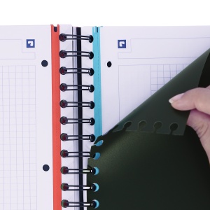 Caiet organizator Oxford Europeanbook 4, A4+ 120 file, Write & Erase, scribzee, patratele, maro - Img 6