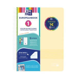Caiet Oxford Europeanbook 1 Live & Go A4+ 80 file, Write & Erase, scribzee, patratele, mix culori pastel - Img 8
