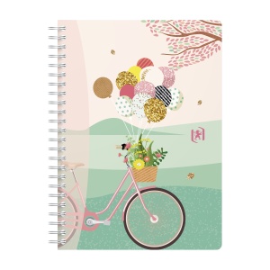 Caiet Oxford Horizons, A5 60 file, hartie Optik 90g/mp, spira dubla, scribzee, patratele, diverse motive - Img 6