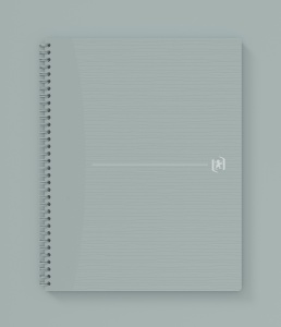 Caiet Oxford Origins, A4+ 70 file, hartie Optik 90g/mp, spira dubla, scribzee, dictando, culoare gri - Img 3