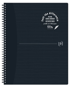 Caiet Oxford Origins, A4+ 70 file, hartie Optik 90g/mp, spira dubla, scribzee, dictando, culoare negru - Img 3
