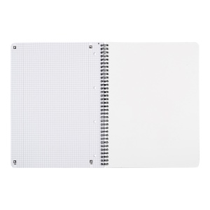 Caiet Oxford Touch Duo, A4+ 80 file, hartie Optik 90g/mp, spira dubla, scribzee, dictando+patratele, culoare albastru/aqua - Img 8