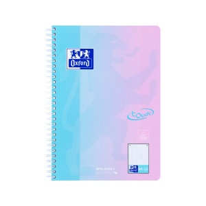 Caiet Oxford Touch Pastel Duo B5 80 file, hartie Optik 90g/mp, scribzee, punctat, mix culori - Img 8