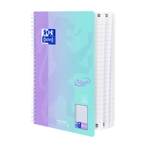 Caiet Oxford Touch Pastel Duo B5 80 file, hartie Optik 90g/mp, scribzee, dictando, mix culori - Img 6
