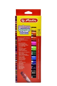Creioane tempera solida, set 12
