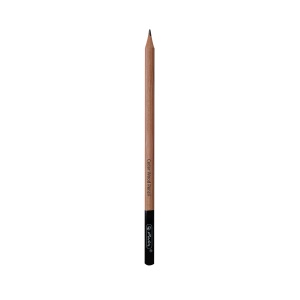 Creion grafit 2B triunghiular, lemn de cedru, mina 2.4 mm, include ascutitoare si manson silicon, set 10 - Img 2