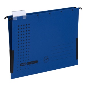 Dosar suspendat cu burduf Elba Ultimate A4, carton 240g/mp, capacitate 330 file, culoare albastru inchis - Img 1