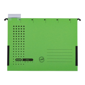 Dosar suspendat cu burduf Elba Ultimate A4, carton 240g/mp, capacitate 330 file, culoare verde - Img 2