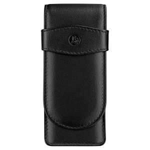 Etui de piele TG31 pentru 3 instrumente de scris, culoare negru
