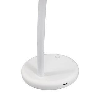 Lampa Unilux LED Lou portabila, brat flexibil, comutator tactil, cablu USB tip C/tip A, culoare alb - Img 7