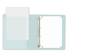 Mapa Oxford Live & Go A4+ cu 4 inele 80 file patratele - Img 2