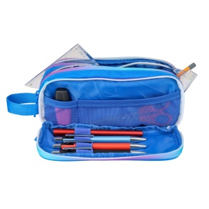 Penar tip etui dreptunghiular Oxford Gradient, albastru / roz - Img 6