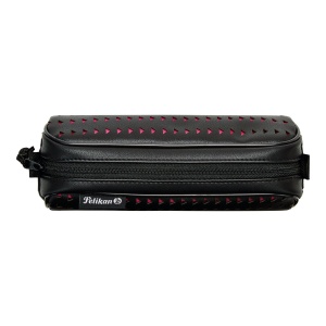 Penar tip etui Quattro LaserCut, culoare roz / negru