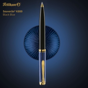 Pix Souverän® Black Blue K800, accesorii placate aur 24k