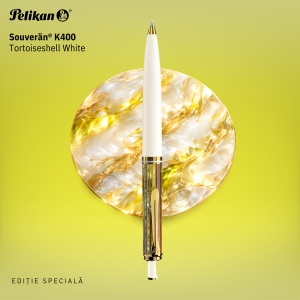 Pix Souverän® Tortoiseshell White K400, accesorii placate aur 24k