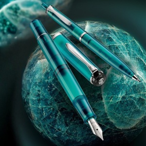 Stilou Editie Speciala Apatite Classic M205, penita F + calimara Edelstein cadou - Img 3